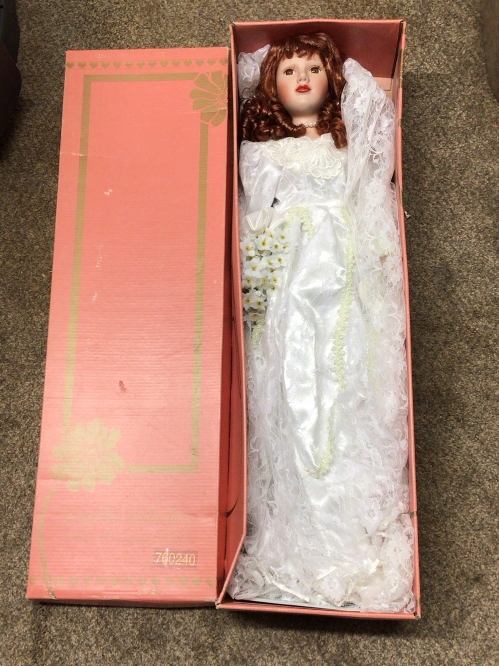 White Porcelain Bride Doll